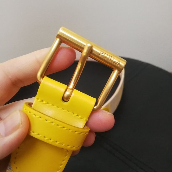 ?NEW Furla Leather/Fabric Belt main image 6